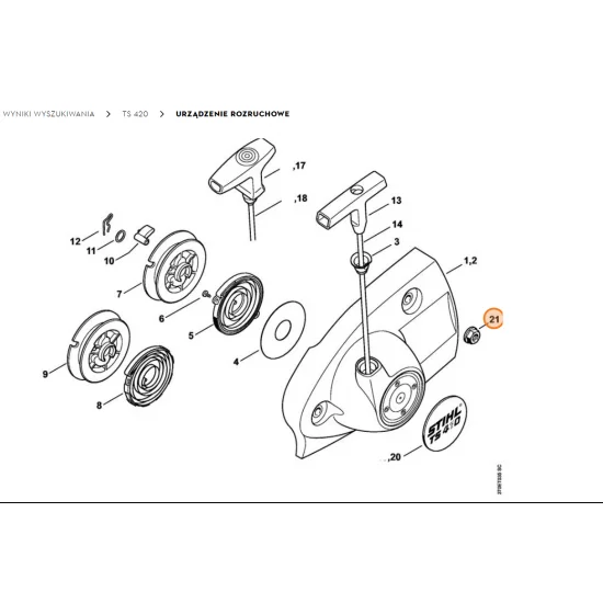 STIHL Nakrętka sześciokątna M8 9220 260 1100